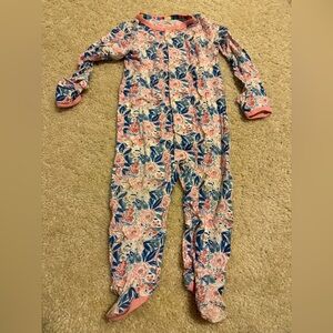 Magnetic Me Floral Kids Footie - Pink and Blue